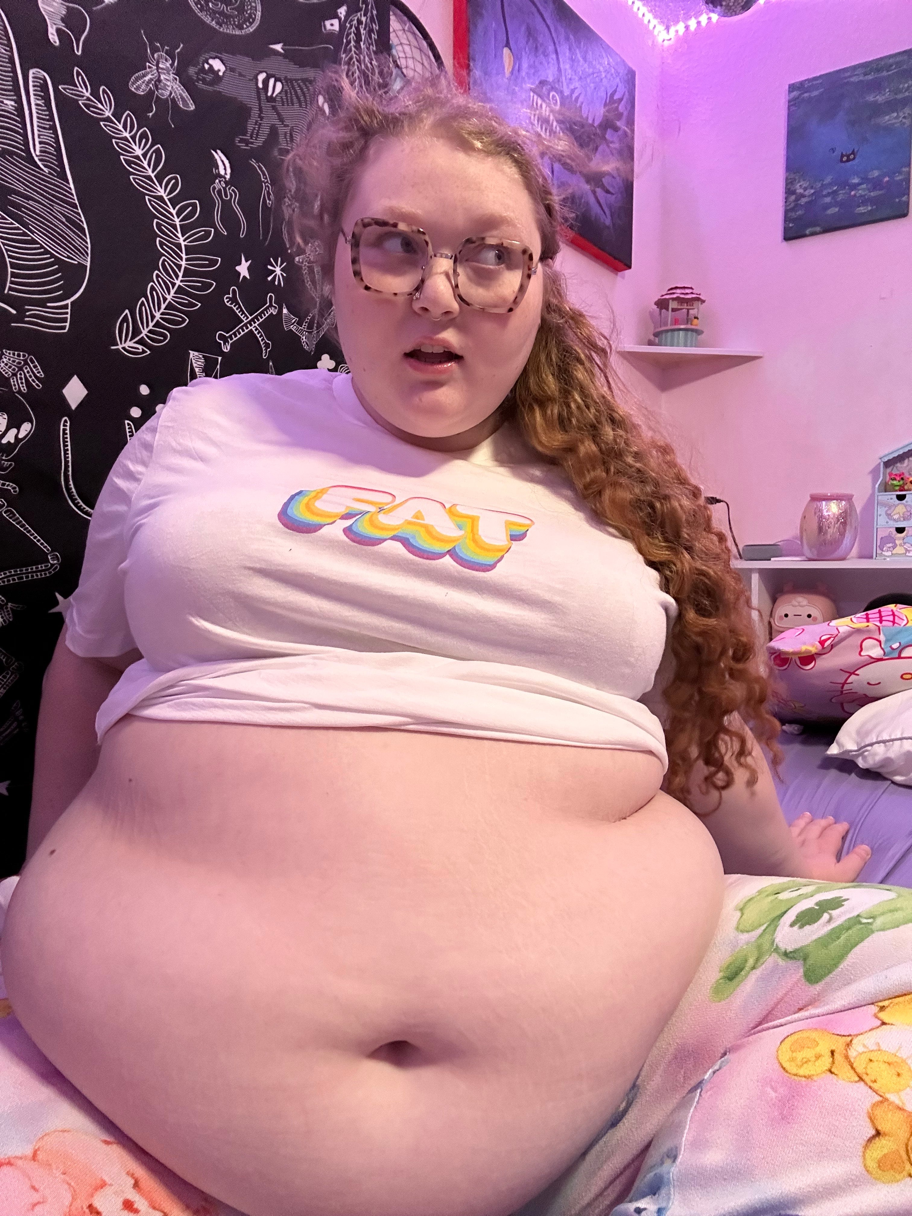 Retro Rainbow "FAT" Graphic Tee | Premium Unisex Crewneck T-shirt for a Bold & Colorful Statement