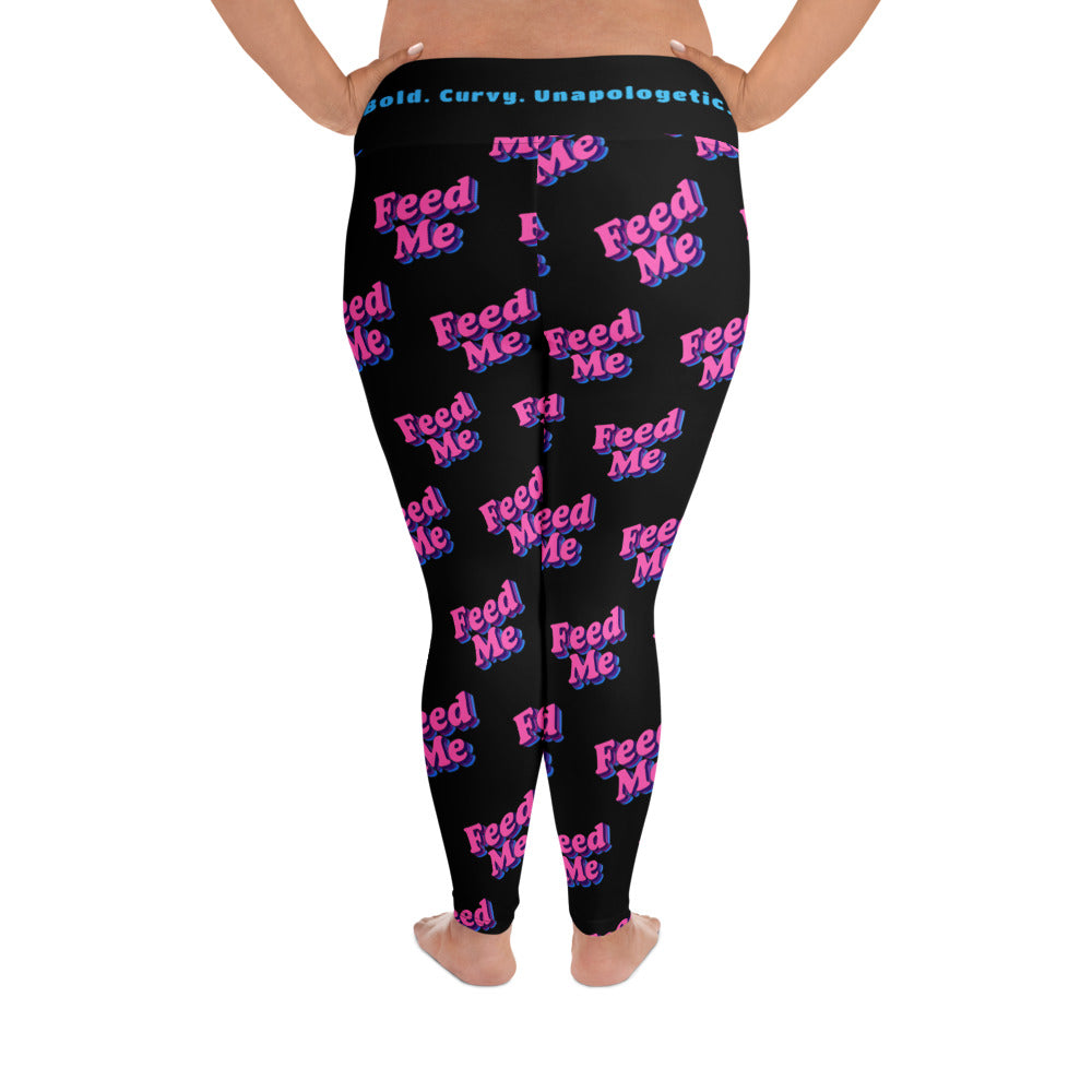 Feed Me Plus Size Leggings  | 2XL-6XL | Bold. Curvy. Unapologetic.