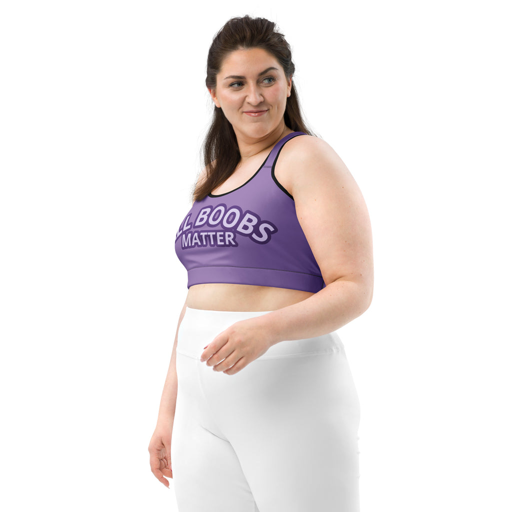 All Boobs Matter Sports Bra – Body Positive Workout Top | Curvy Fitness & Plus Size Activewear