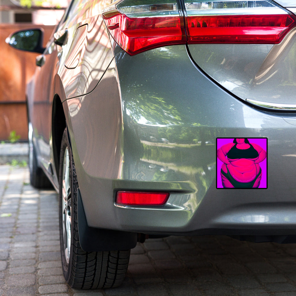 Bold SSBBW Body Positive Sticker - Curvy Empowerment Art | Get Thicker Stickers Poster Girl | Plus Size Sticker Body Positive | Vinyl Decal | Thick Babe Empowerment