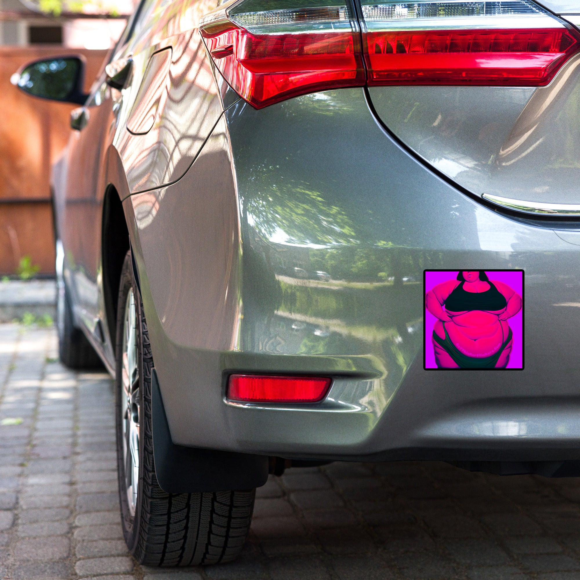 Bold SSBBW Body Positive Sticker - Curvy Empowerment Art | Get Thicker Stickers Poster Girl | Plus Size Sticker Body Positive | Vinyl Decal | Thick Babe Empowerment