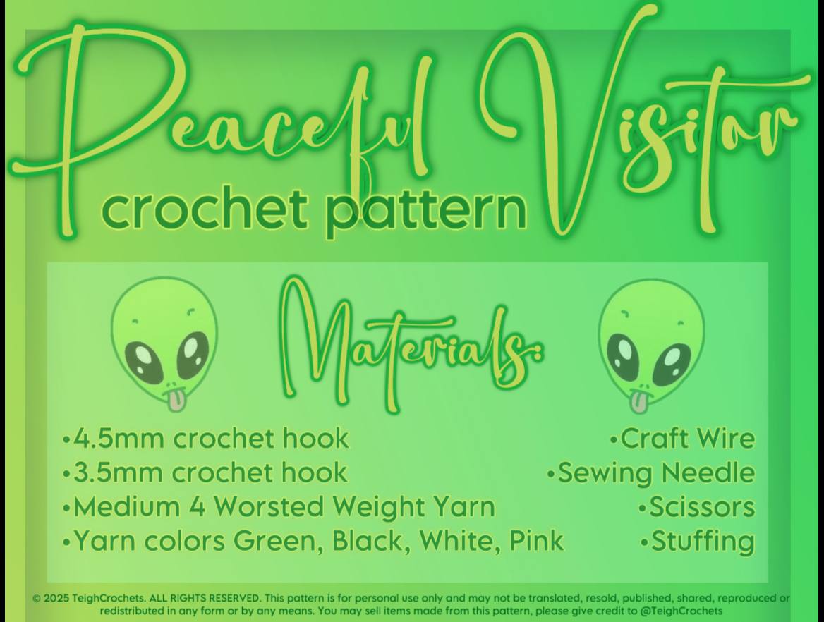 Peaceful Visitor Crochet Pattern